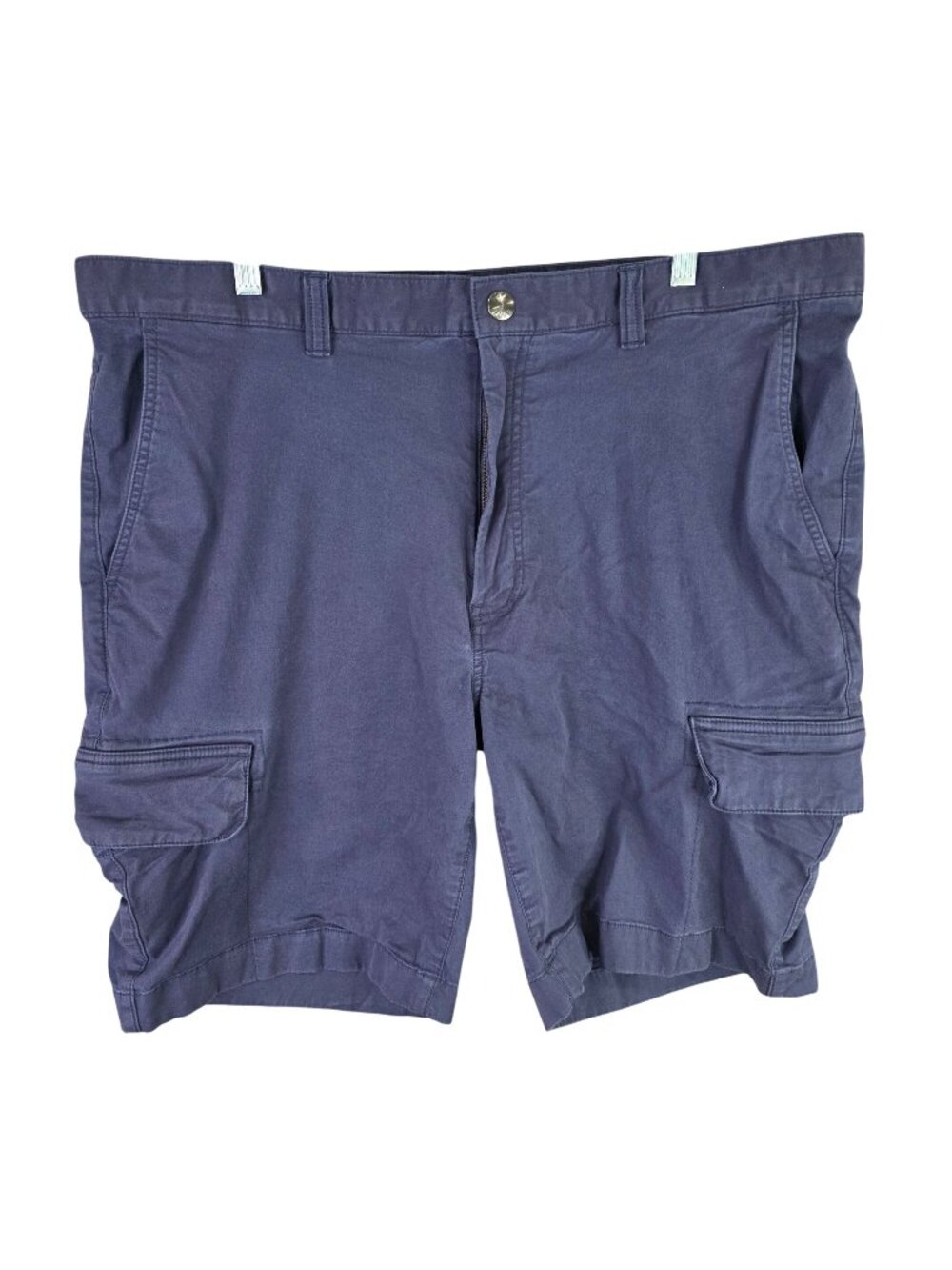 Mens Rowm Blue Cargo Shorts 9.5" Inseam Cotton Spandex Blend Stretch Size 40